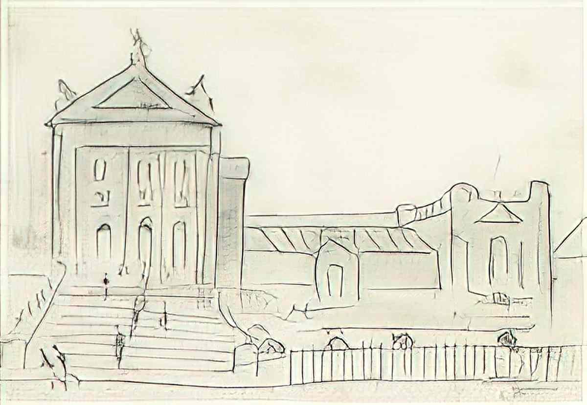 L S Lowry the empty house 1934 Art A4 Photo Print