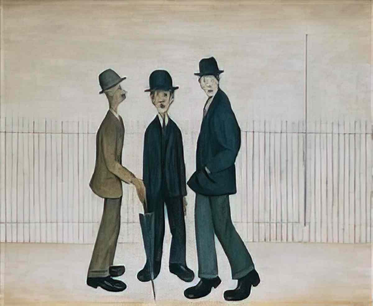 L S Lowry the estuary Art A4 Photo Print