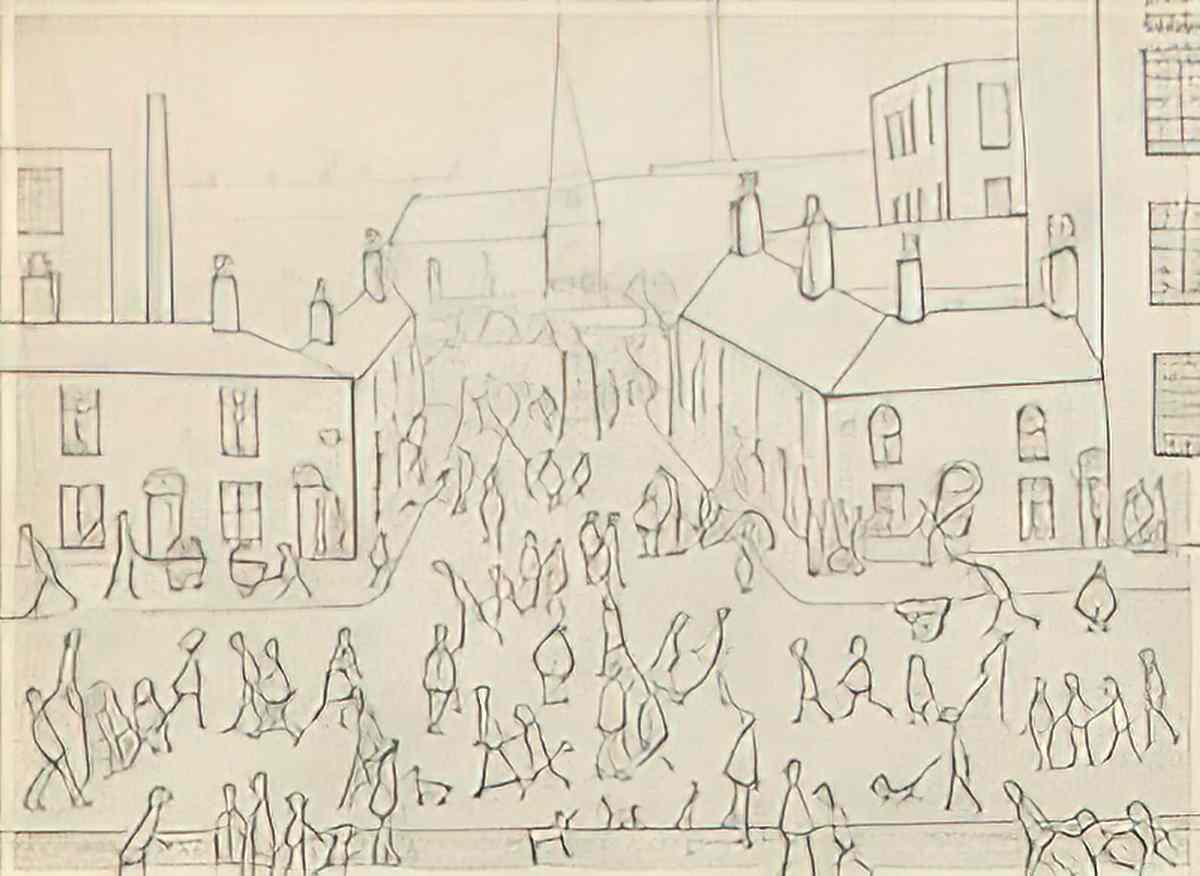 L S Lowry the ferry south shields2 Art A4 Photo Print