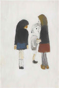 L S Lowry the football match Art A4 Photo Print