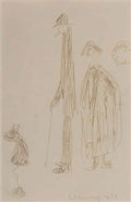 L S Lowry the front door Art A4 Photo Print