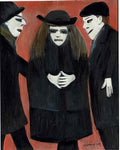 L S Lowry the funeral party 1953 Art A4 Photo Print