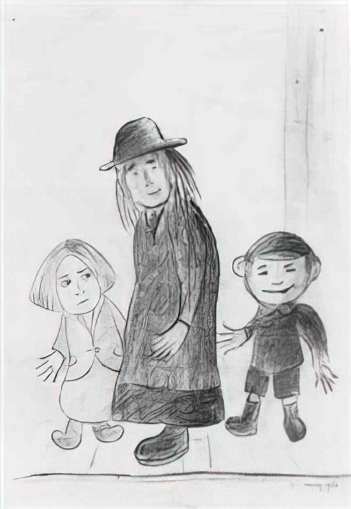 L S Lowry the fylde coast Art A4 Photo Print