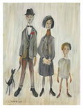 L S Lowry the gateway Art A4 Photo Print