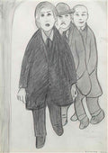 L S Lowry the gossips two ladies Art A4 Photo Print
