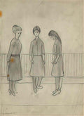 L S Lowry the hatter Art A4 Photo Print