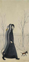 L S Lowry the hawkers cart Art A4 Photo Print