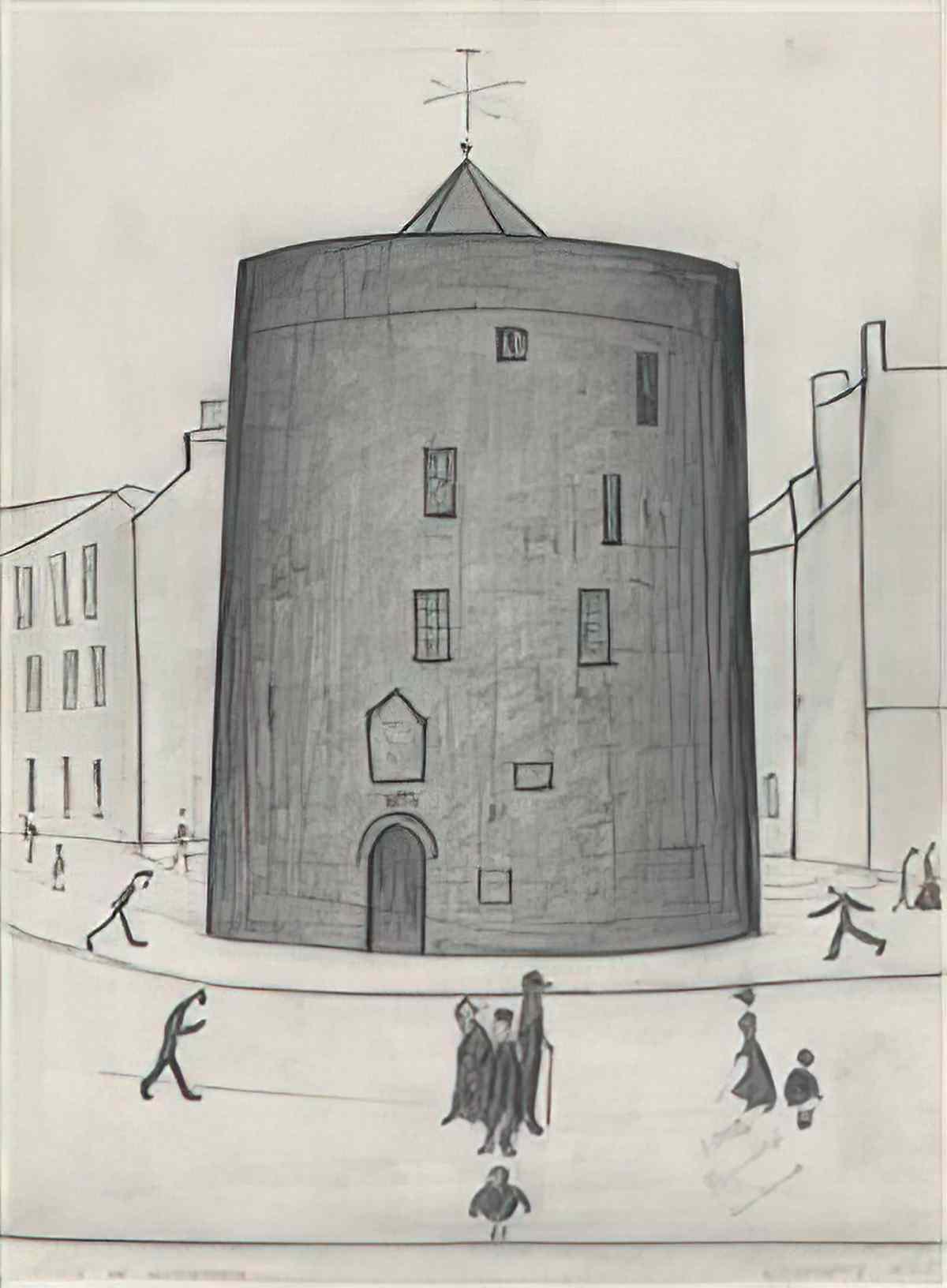 L S Lowry the lake 1937 Art A4 Photo Print