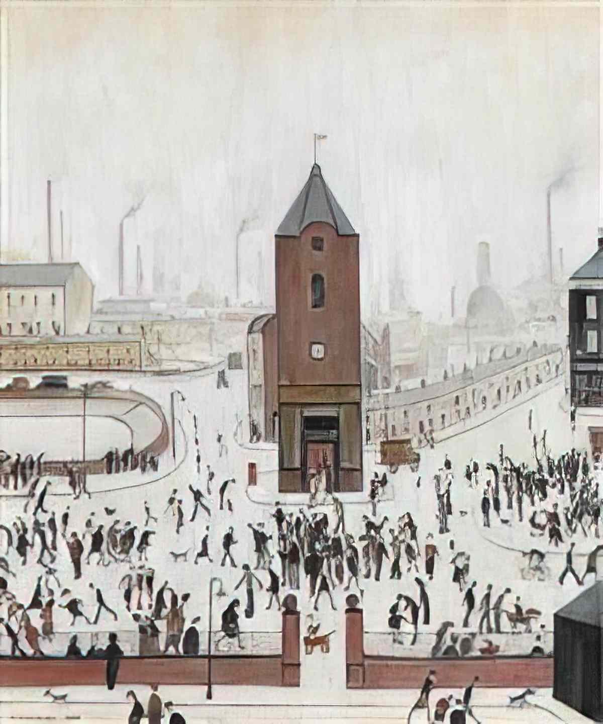 L S Lowry the lake Art A4 Photo Print