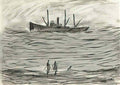 L S Lowry the liver buildings liverpool Art A4 Photo Print