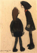 L S Lowry the mens club Art A4 Photo Print