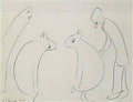 L S Lowry the mid day studios 1952 Art A4 Photo Print