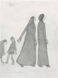 L S Lowry the mill gates Art A4 Photo Print