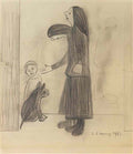 L S Lowry the mill in the hollow Art A4 Photo Print