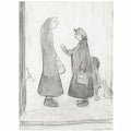 L S Lowry the morning walk Art A4 Photo Print