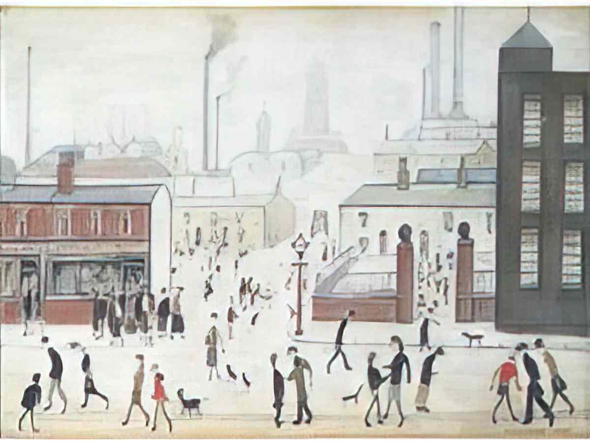L S Lowry the old toll house on the moors Art A4 Photo Print