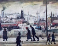 L S Lowry the organ grinder 2 Art A4 Photo Print