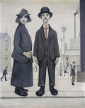 L S Lowry the promenade whitley bay Art A4 Photo Print
