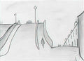 L S Lowry the red bridge Art A4 Photo Print