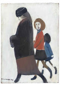 L S Lowry the rent collector1 Art A4 Photo Print