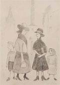 L S Lowry the steam fair Art A4 Photo Print