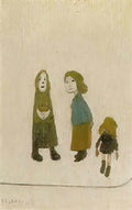 L S Lowry the steps 2 Art A4 Photo Print