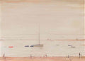 L S Lowry the steps maryport study Art A4 Photo Print