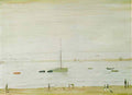 L S Lowry the steps1 Art A4 Photo Print