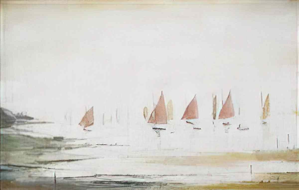 L S Lowry the street brawl Art A4 Photo Print