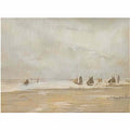 L S Lowry the tall man with figures and a dog Art A4 Photo Print