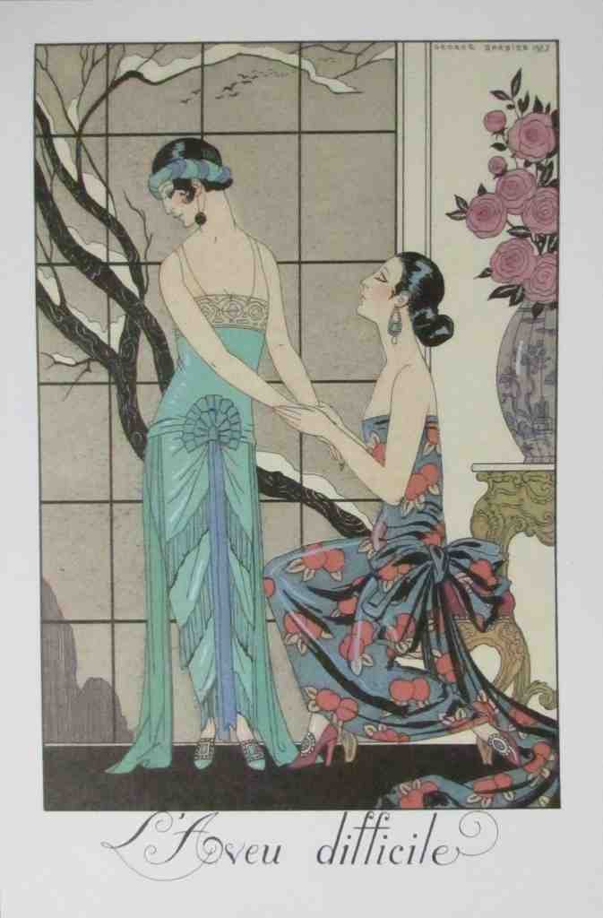 L aveu Difficile The Difficult Confession 20 George Barbier A4 Photo Print