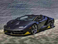 LAMBORGHINI Centenario Roadster 6516 13 Car A4 Photo Print