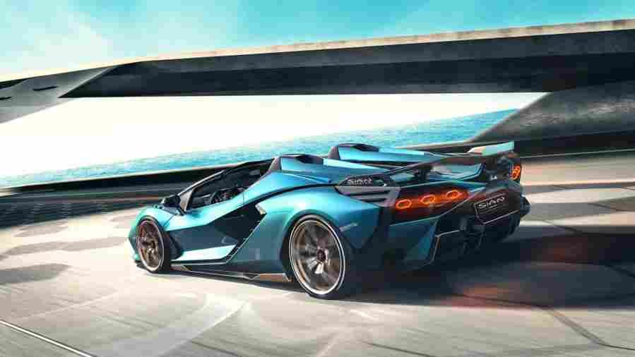 LAMBORGHINI Sian Roadster 6874 15 Car A4 Photo Print