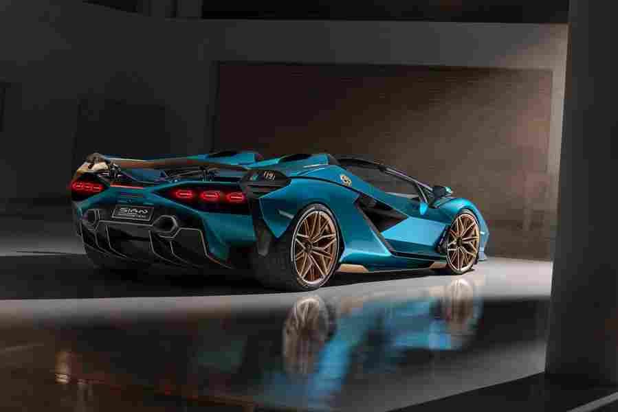 LAMBORGHINI Sian Roadster 6874 18 Car A4 Photo Print