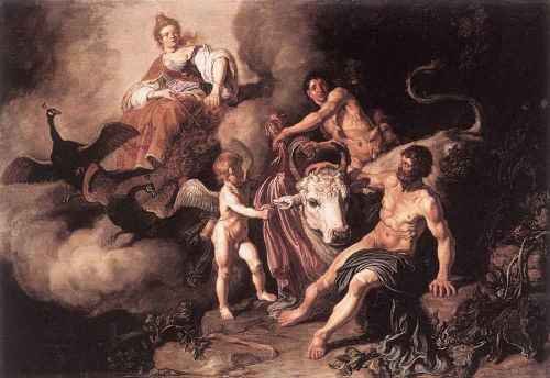 LASTMAN Pieter Pietersz Juno Discovering Jupiter With IO A4 Photo Print