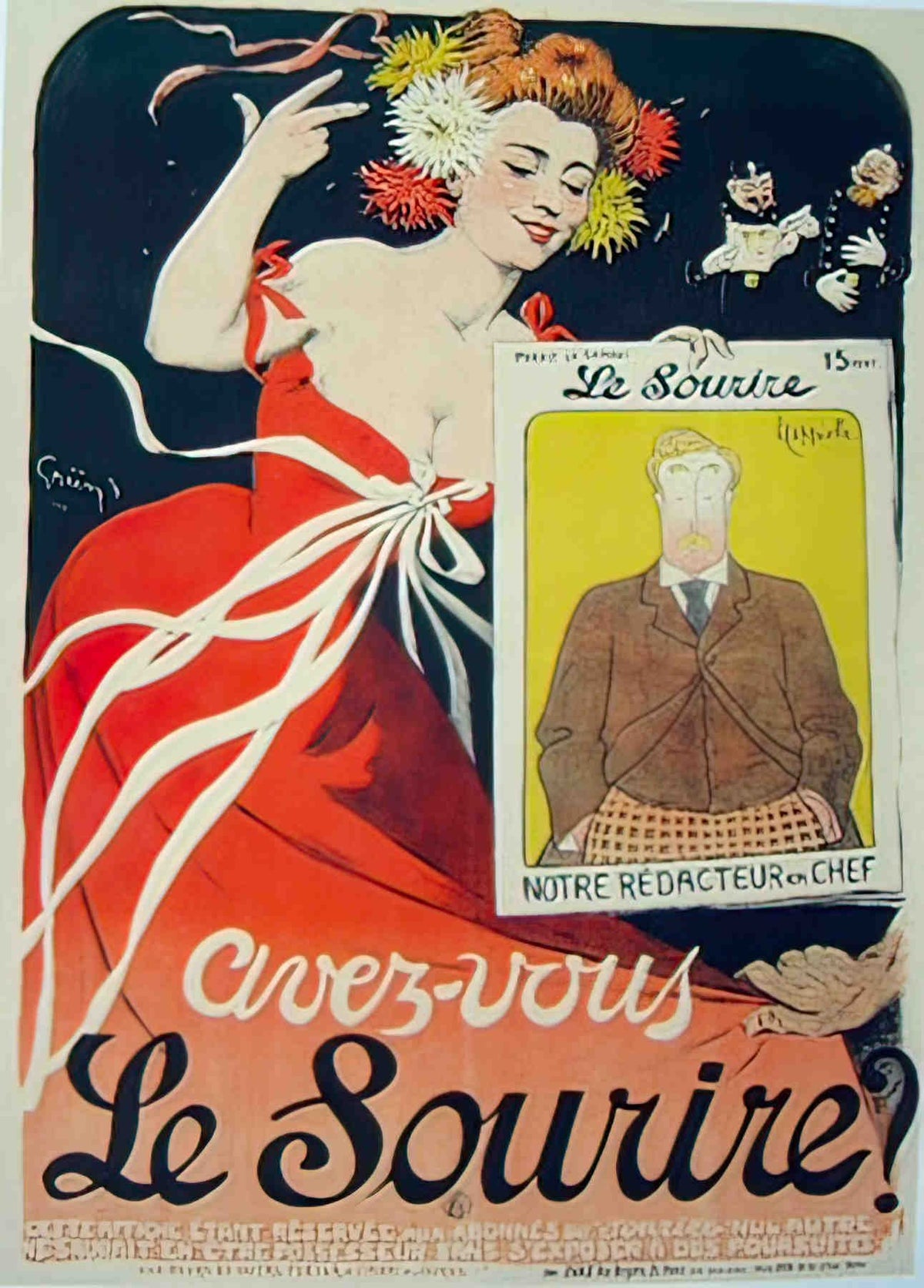 LE SOURIRE Advert A4 Photo Print