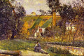 LHermitage Tontiose by Pissarro Impressionism A4 Photo Print