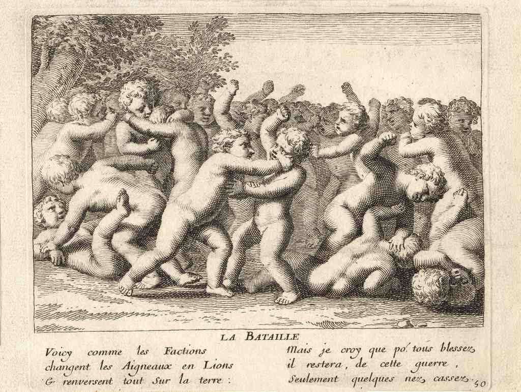 La Bataille 17thc Vintage A4 Photo Print