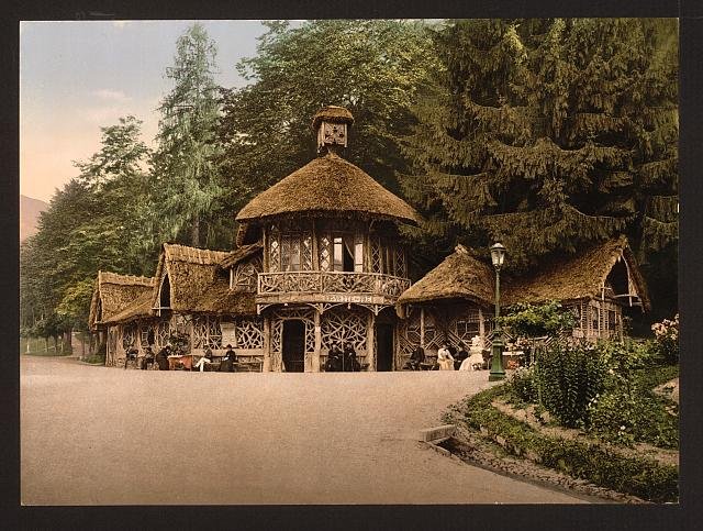 La Buvette du Pré Luchon Pyrenees Vintage A4 Photo Print