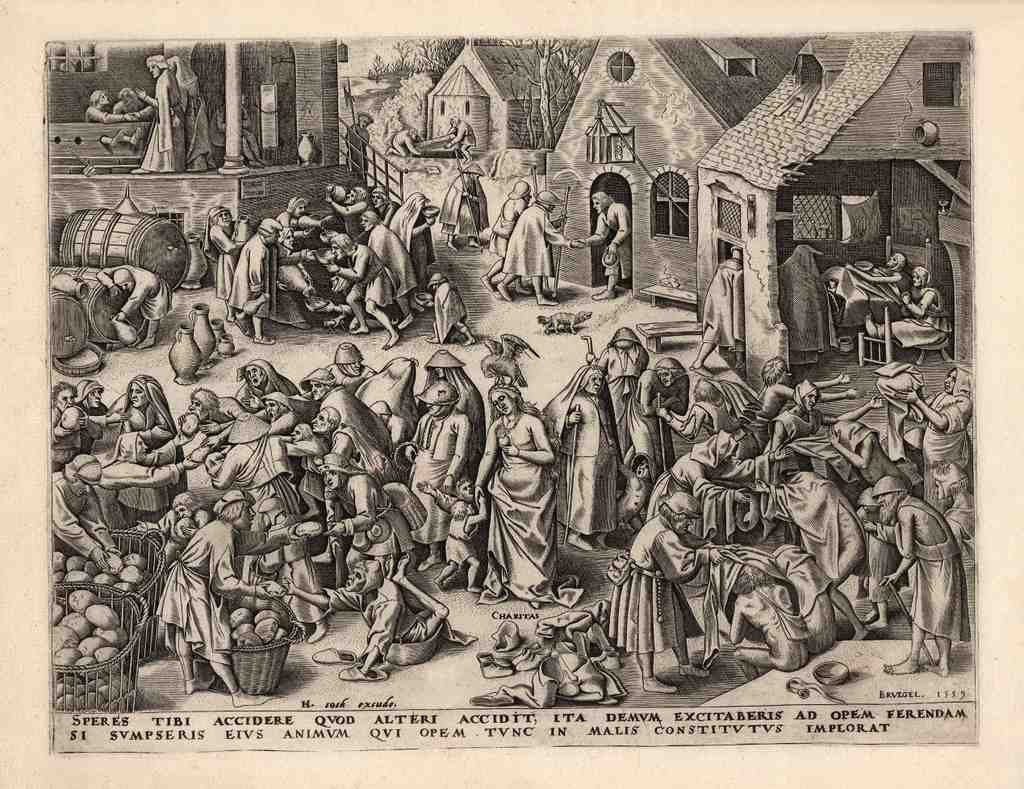 La Charite 1559 Vintage A4 Photo Print