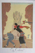 La Colere Anger Plare 27 George Barbier A4 Photo Print
