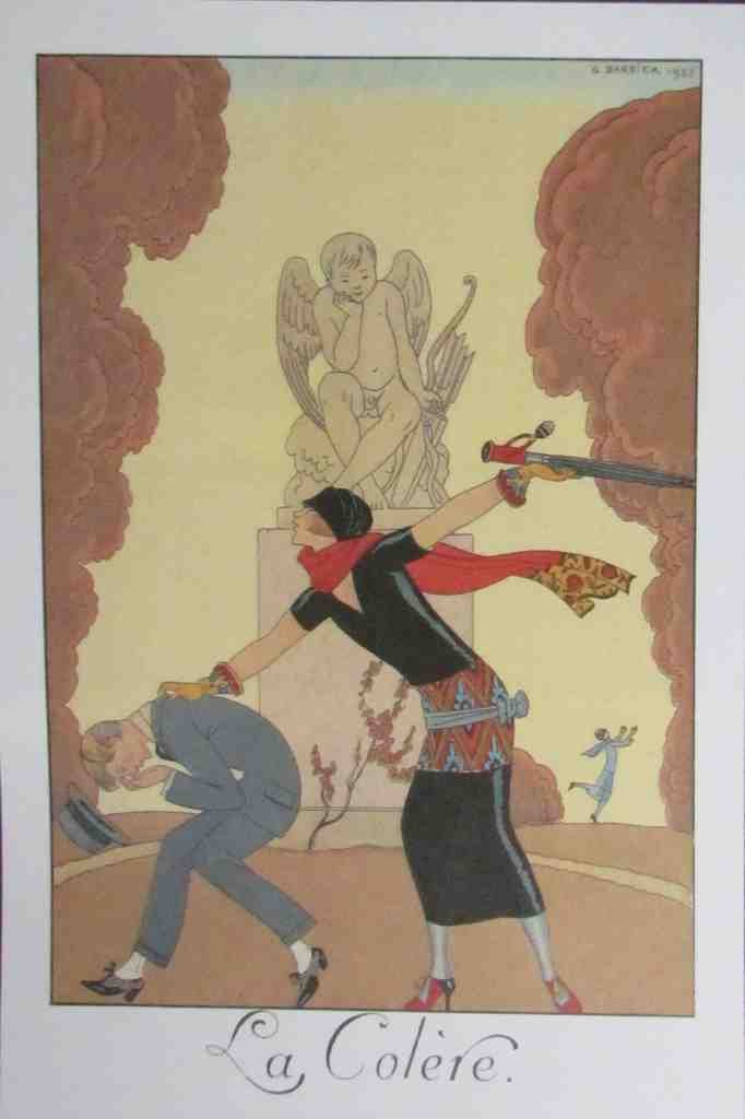La Colere Anger Plare 27 George Barbier A4 Photo Print