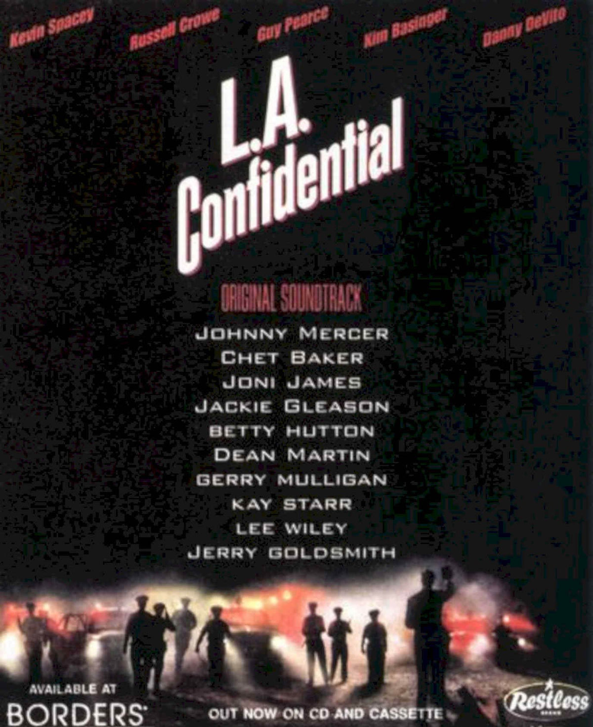 La Confidential Soundtrack Vintage Retro Advert Poster A4 Photo Print