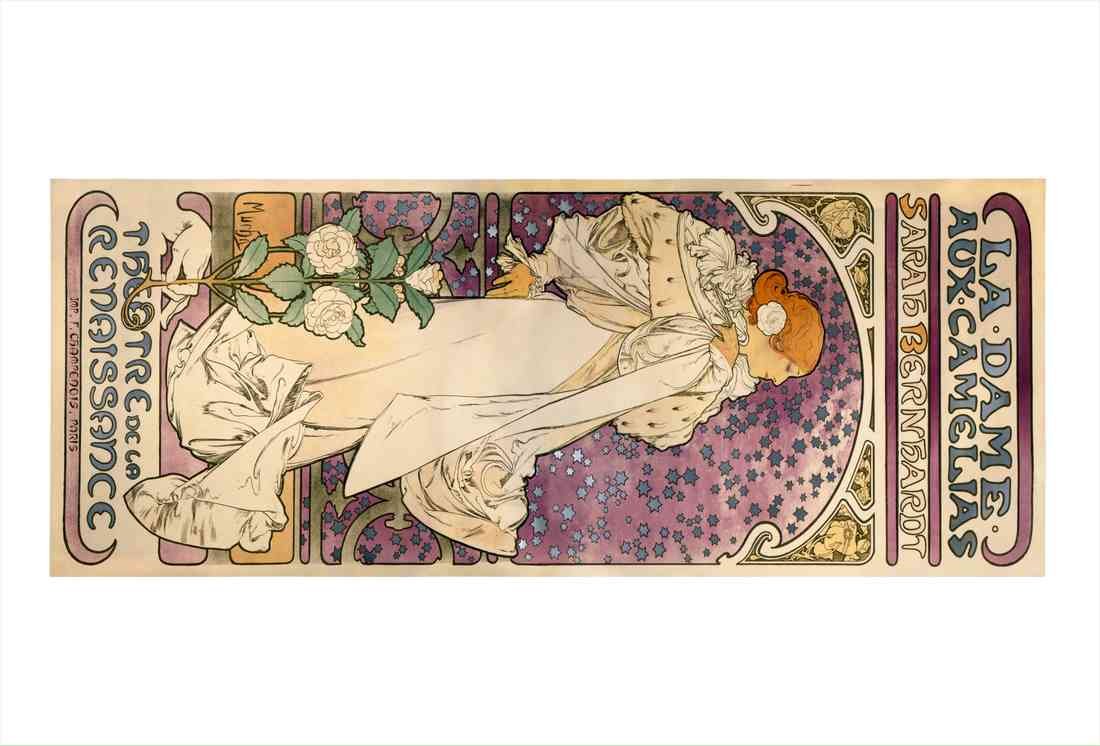 La Dame aux Camelias 1896 USE A4 Photo Print