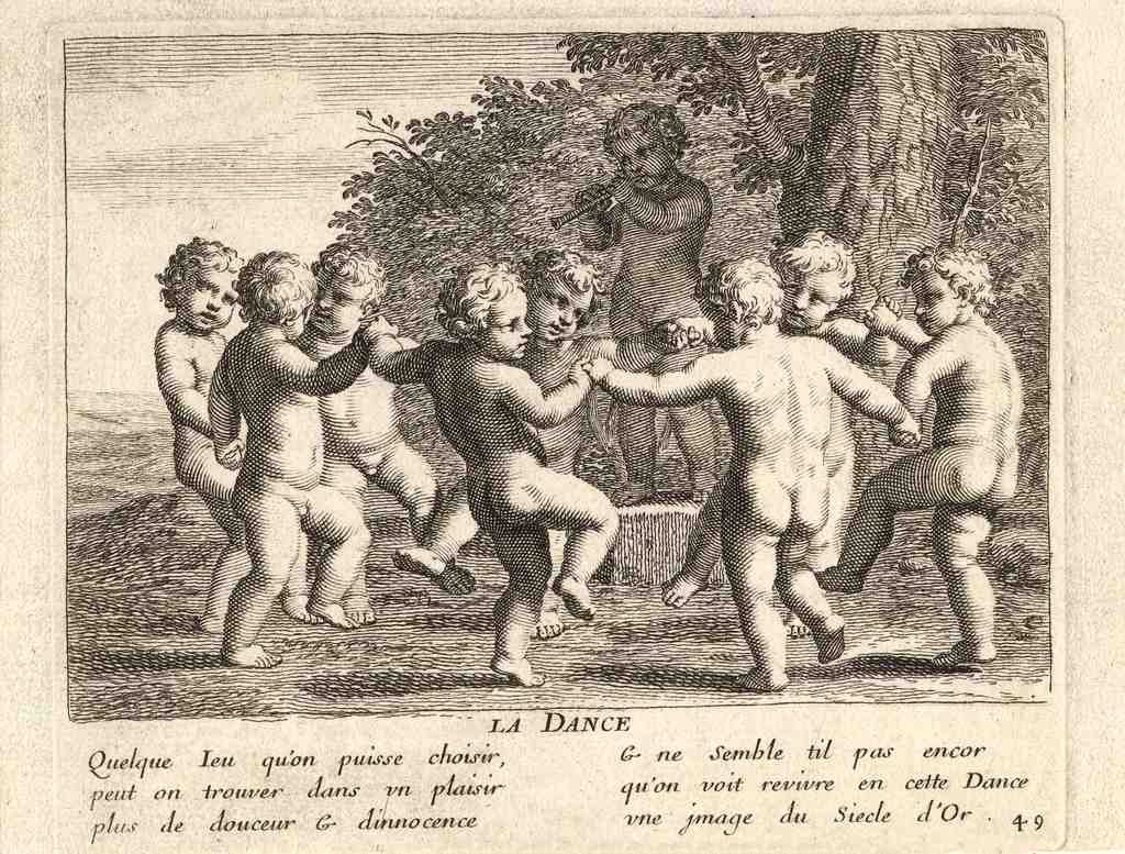 La Danse C17th Vintage A4 Photo Print