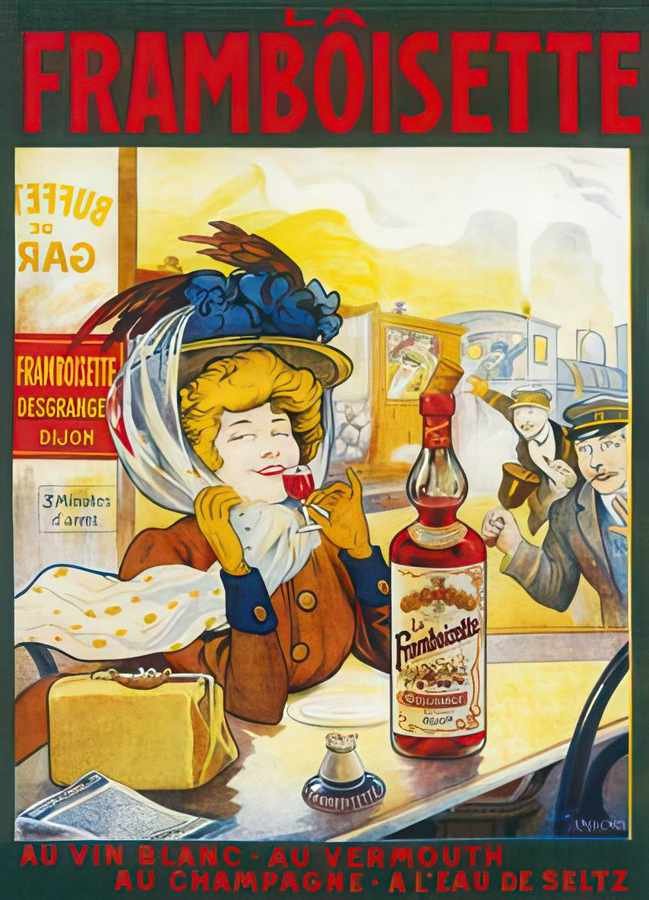 La Framboisette Vintage Advert A4 Photo Print