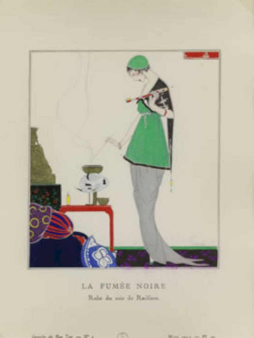 La Fume Noire Vintage Retro Advert Poster A4 Photo Print