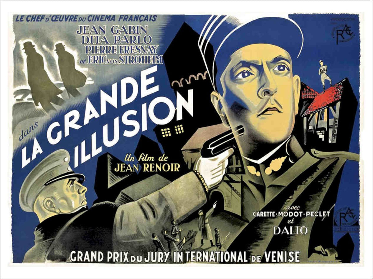 La Grande Illusion Jean Renoir Vintage Retro Advert Poster A4 Photo Print