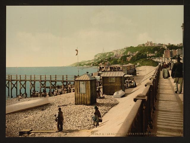 La Heve from the Maritime Boulevard Havre Vintage A4 Photo Print