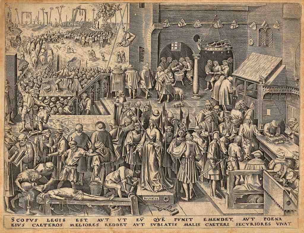 La Justice 1559 Vintage A4 Photo Print